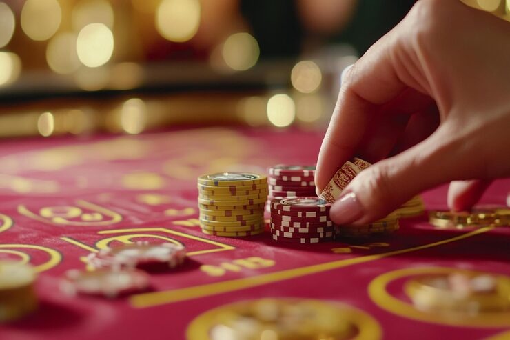 warunggol mobile app interface showing account balance, game library, and live dealer tables